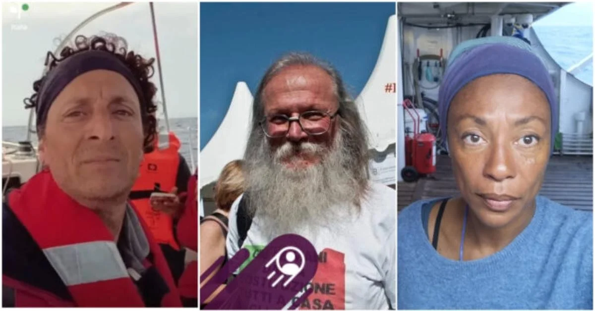 Flotilha Global Sumud: quem são os 29 italianos detidos por Israel — Carotenuto e Bundu entre os nomes