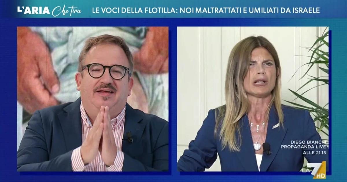Flotilla: confronto Telese-Ravetto na TV e a acusação de 'sovranistas de soberania limitada'