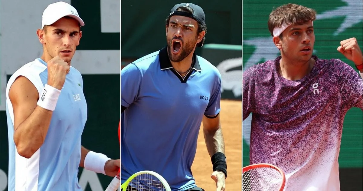 Grande Itália em Paris: Cobolli, Berrettini e Arnaldi garantem os oitavos no Roland Garros