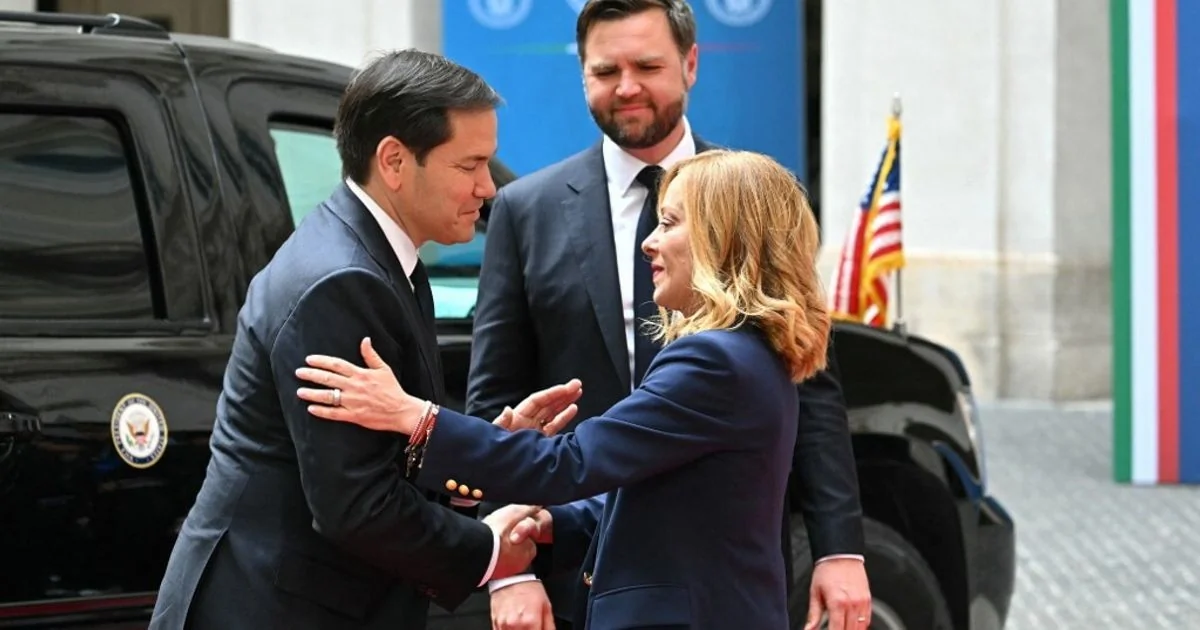 Meloni recebe Rubio em Roma: Estreito de Ormuz, Líbano e o futuro das relações transatlânticas em pauta