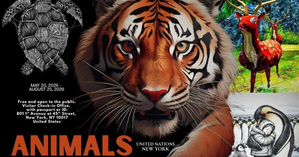 No coração do Palácio de Vidro, animais transformam discurso diplomático da ONU