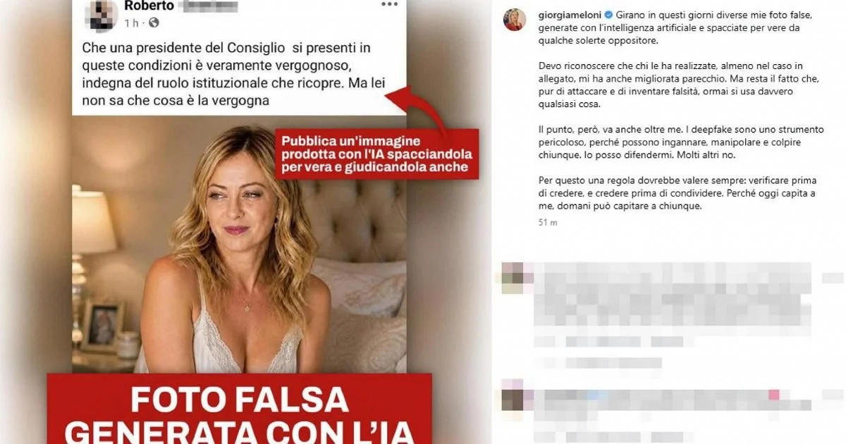 Parlamento Europeu: Conservadores e Riformistas pedem aplicação rigorosa da lei sobre IA após deepfake contra Giorgia Meloni