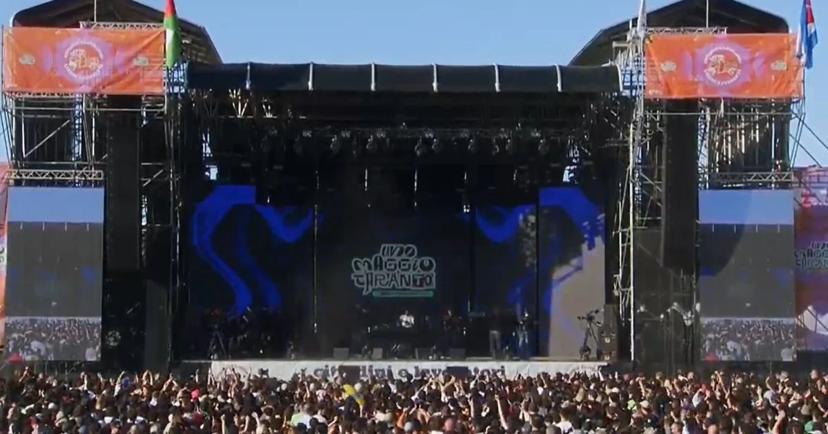 Em Taranto, Concerto do 1º de Maio coloca saúde, poluição e futuro da cidade no centro do palco