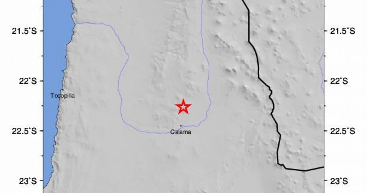Terremoto de 6,9 no norte do Chile: epicentro a 20 km de Calama