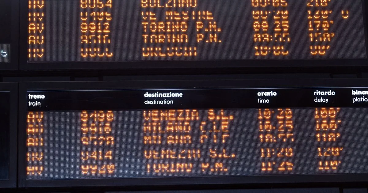 Trens de Alta Velocidade Milano–Bologna sofrem suspensão; atrasos chegam a 2 horas após pessoa nos trilhos
