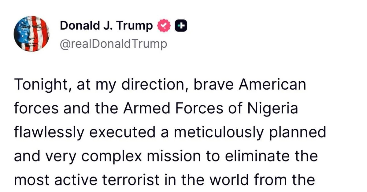 Trump anuncia morte de Abu Bilal al-Minuki, ‘número 2’ do ISIS, em operação conjunta EUA–Nigéria