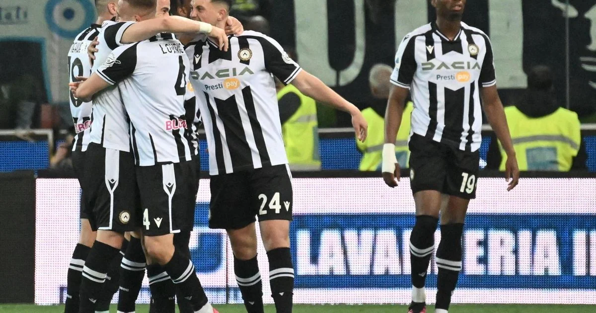 Udinese vence Torino por 2-0 e reacende sonho dos 50 pontos com gols de Ehizibue e Kristensen