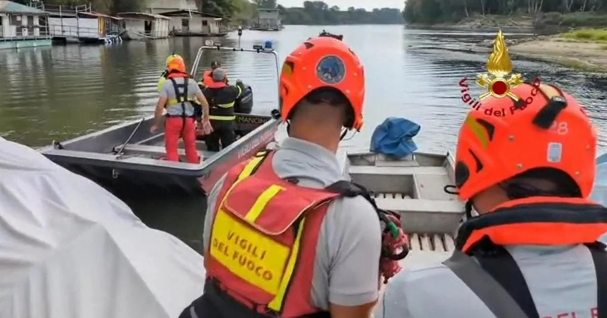 Jovem de 23 anos desaparece nas águas do Ticino em Vigevano; buscas seguem sem resultado