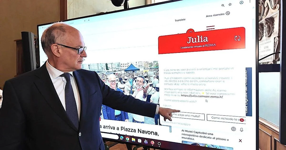 Roma lança a assistente virtual Julia 2.5 no site institucional para guiar cidadãos e turistas