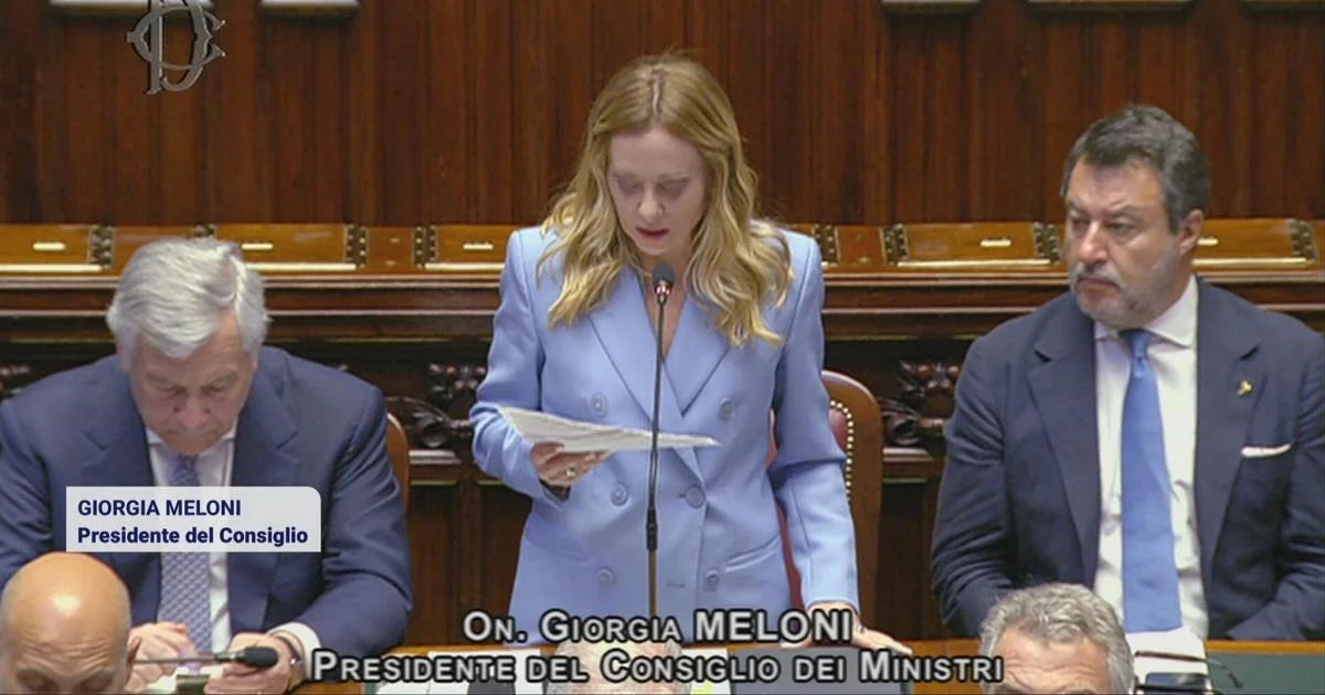 Meloni na Câmara apresenta comunicação sobre o Conselho Europeu e reafirma apoio a Kiev