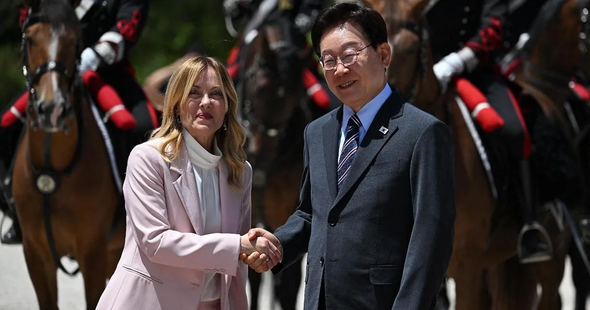 Meloni recebe o presidente sul-coreano Lee Jae Myung em Villa Pamphilj e assina Plano de Ação 2026-2030