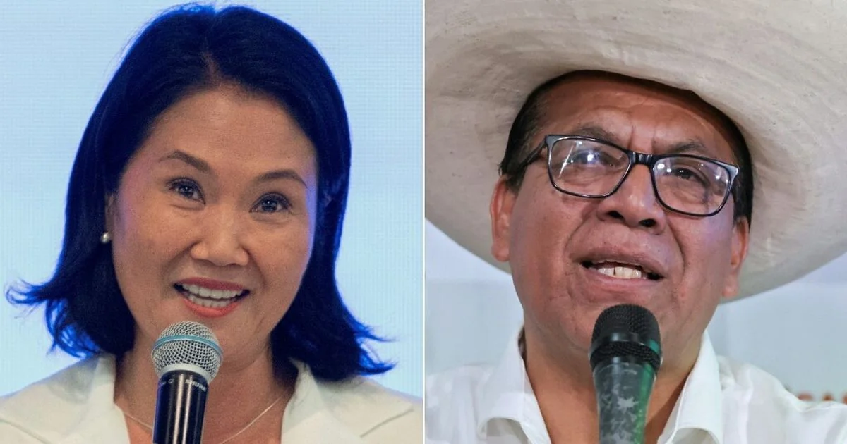 Peru: disputa apertada entre Keiko Fujimori e Roberto Sanchez define segundo turno presidencial