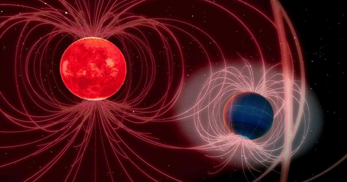 Descoberto primeiro exoplaneta que altera a atividade magnética da sua estrela