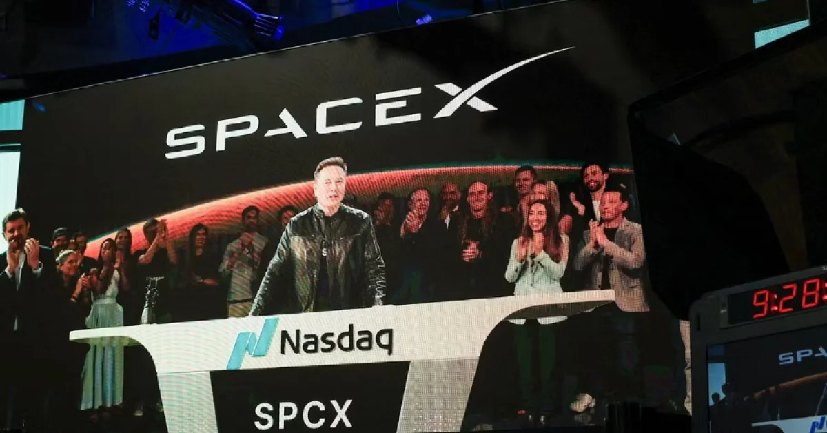 SpaceX estreia em Bolsa a US$150 por ação (+11%) com capitalização estimada em cerca de US$1,77 tri