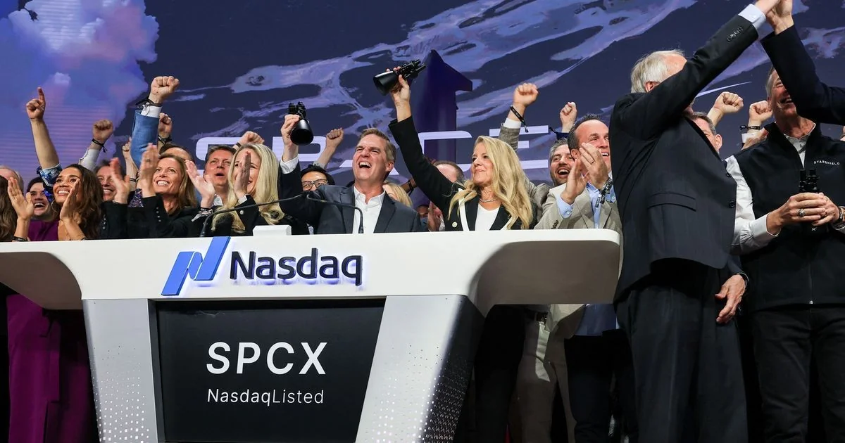 SpaceX recua 16% após IPO e abala Wall Street; ações já perdem 23% desde o pico