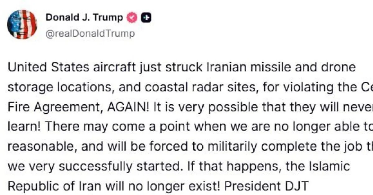 Trump eleva a pressão: ameaça destruir o Irã e negociações são marcadas para julho