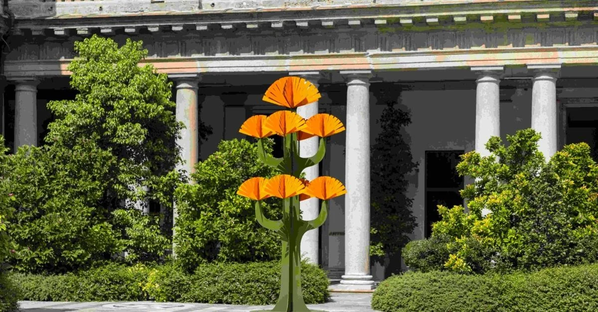 Arcipélago Botanico: Agostino Iacurci transforma a Piazza de Portrait Milano em um jardim-fantasia até 31 de agosto