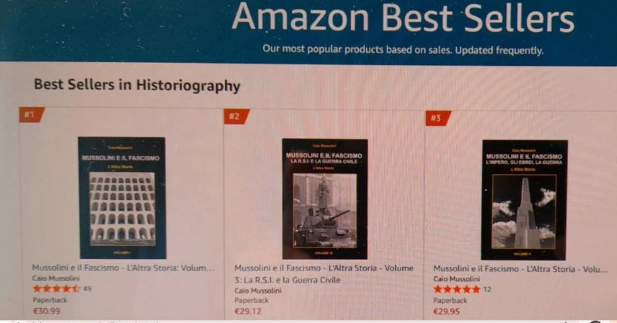 Amazon fecha conta de Caio Mussolini e retira seus livros sobre o fascismo das vendas nos EUA