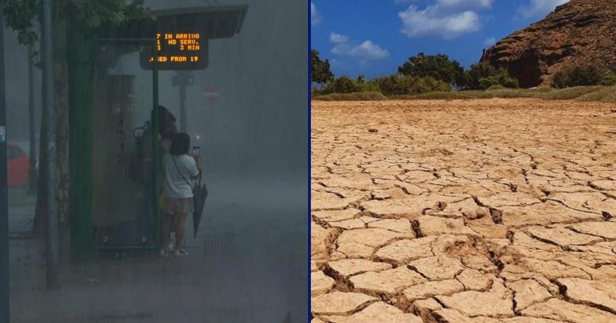 Clima divide a Itália: tempestades violentas no Norte e onda de calor no Centro-Sul