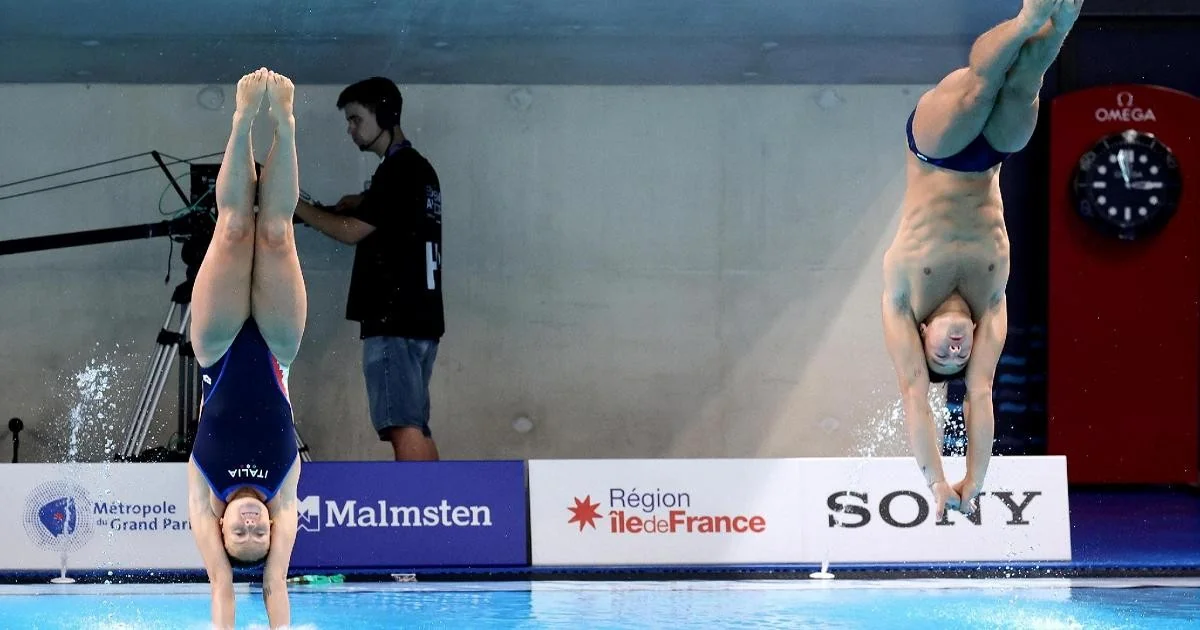 Tuffi: Itália conquista ouro no mixed team event nos Europeus de Paris