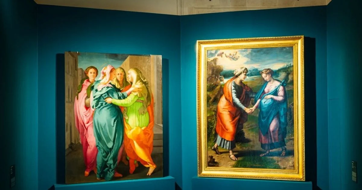 A Visitazione em L'Aquila: Raffaello e Pontormo reunidos no MuNDA