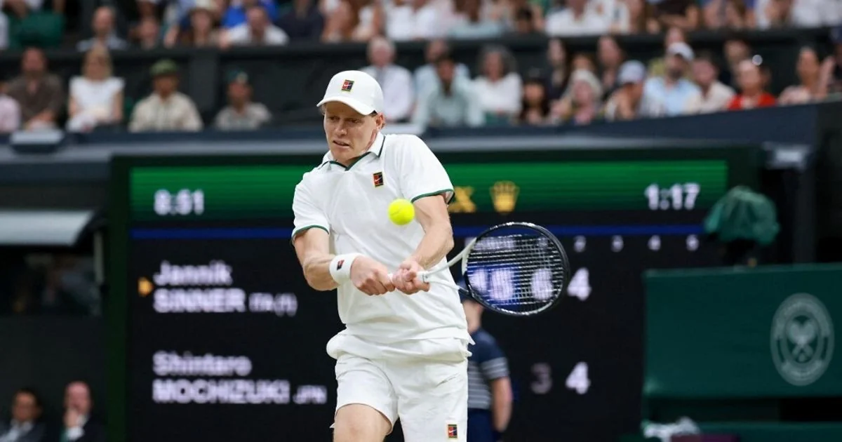 Sinner avança aos quartos de Wimbledon 2026 após vencer Mochizuki; próxima parada: Struff