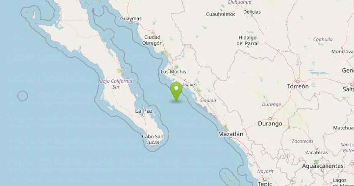 Terremoto de magnitude 6.0 atinge costa de Sinaloa; sem alerta de tsunami