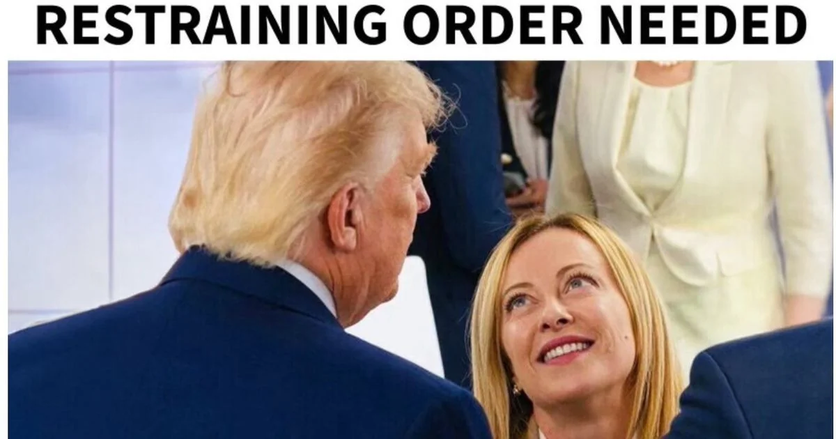 Trump publica meme sobre Meloni com pedido de 'ordem restritiva' e Palazzo Chigi mantém silêncio