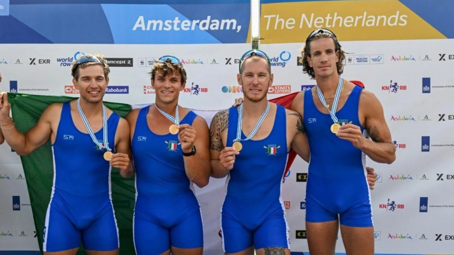 Itália confirma domínio no remo: ouro no quatro de coppia e no K1 200m em Amsterdam 2026