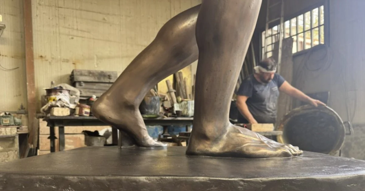 Canone di Policleto: nova reconstrução em bronze apresentada em Pompeia revela policromia e um giavellotto