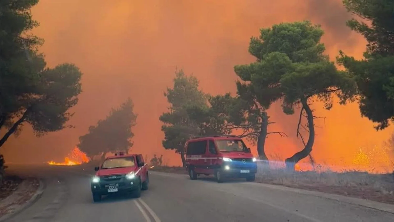 Exército envia meio apripista New Holland D180 para conter incêndio no Monte Morrone, em Abruzzo