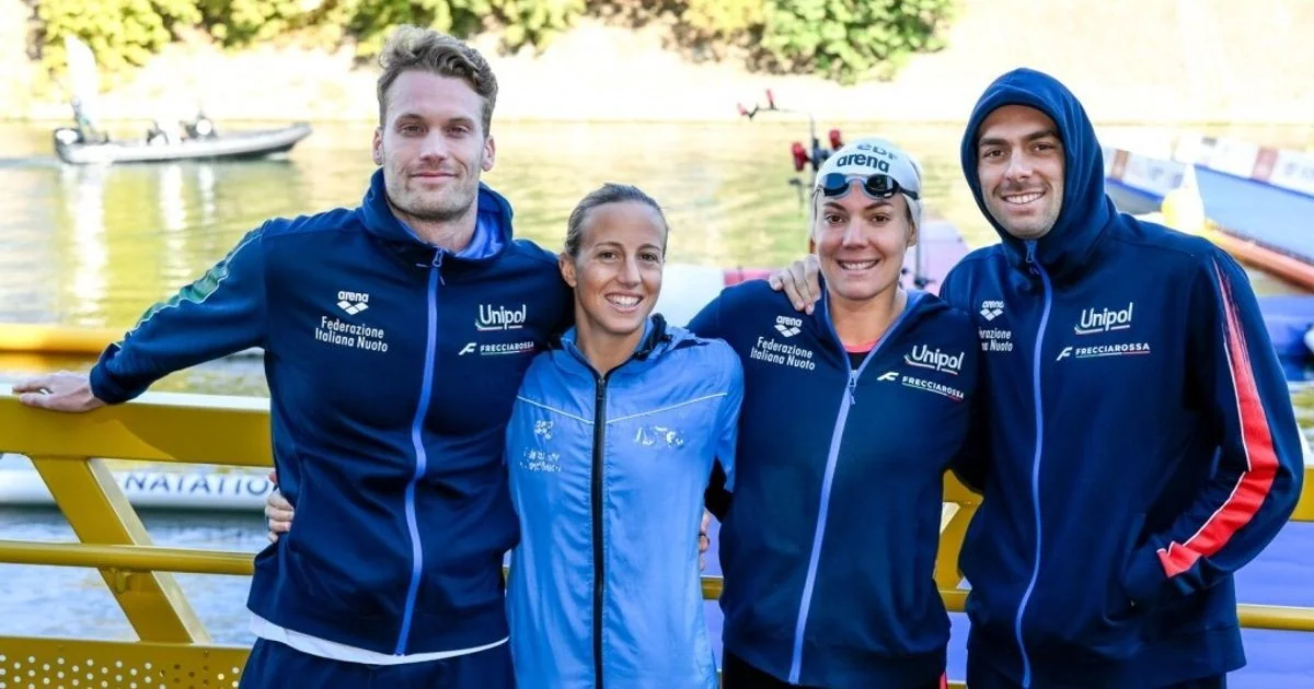 Paltrinieri e Taddeucci impulsionam a Itália à prata na staffetta 4x1500 em Paris