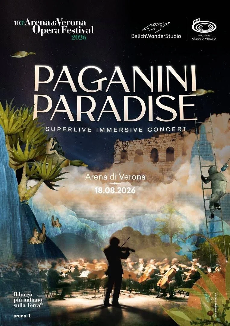 Paganini Paradise e Viva Vivaldi: música clássica imersiva toma a Arena de Verona em 18 e 19 de agosto