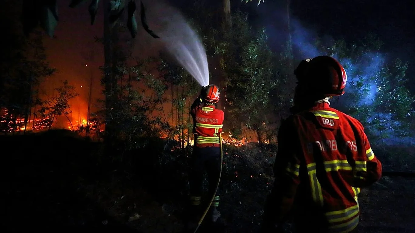 Portugal mobiliza mais de 2.000 operacionais para conter incêndios florestais em vários distritos