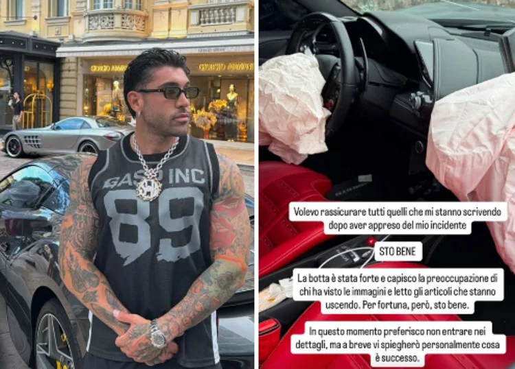 Steven Basalari e o acidente com a Ferrari: 'O impacto foi forte, mas estou bem'
