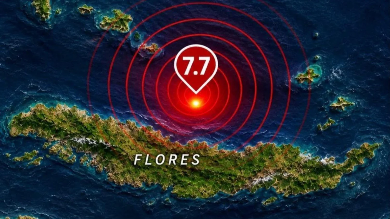 Terremoto de magnitude 7.7 sacode Indonésia Oriental; BMKG emite alerta de tsunami