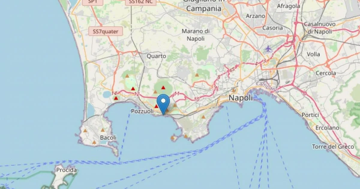 Novo tremor nos Campi Flegrei: magnitude 3.0 acorda moradores na madrugada