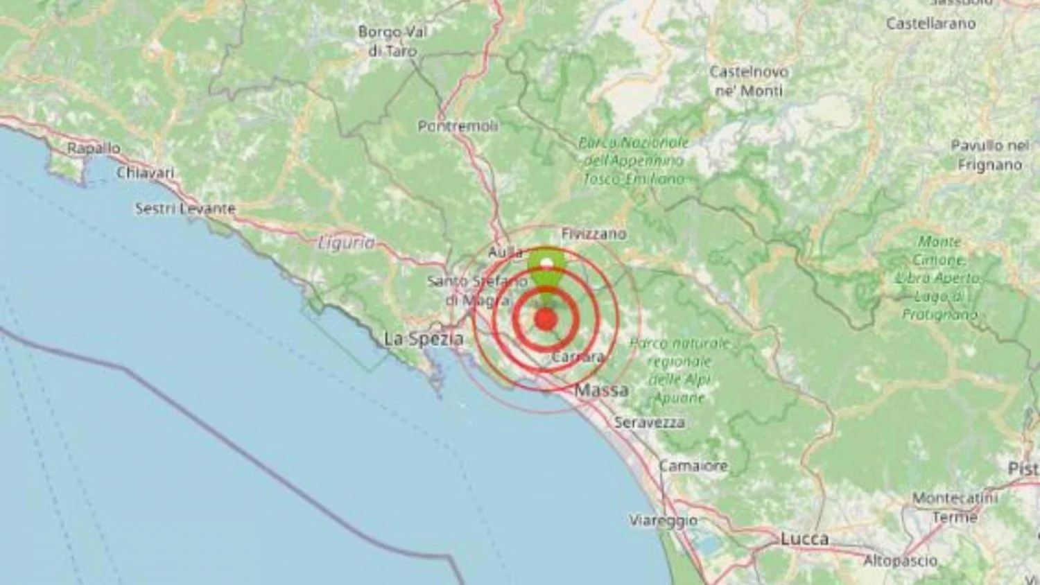 Tremor de magnitude 3.7 atinge província de Massa Carrara ao amanhecer