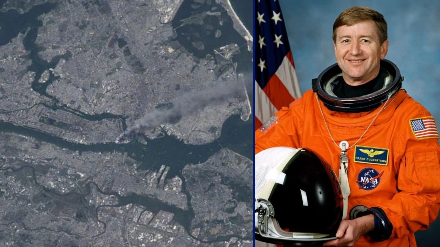 11 de setembro visto do espaço: a foto de Frank Culbertson que registrou a fumaça sobre Manhattan há 25 anos