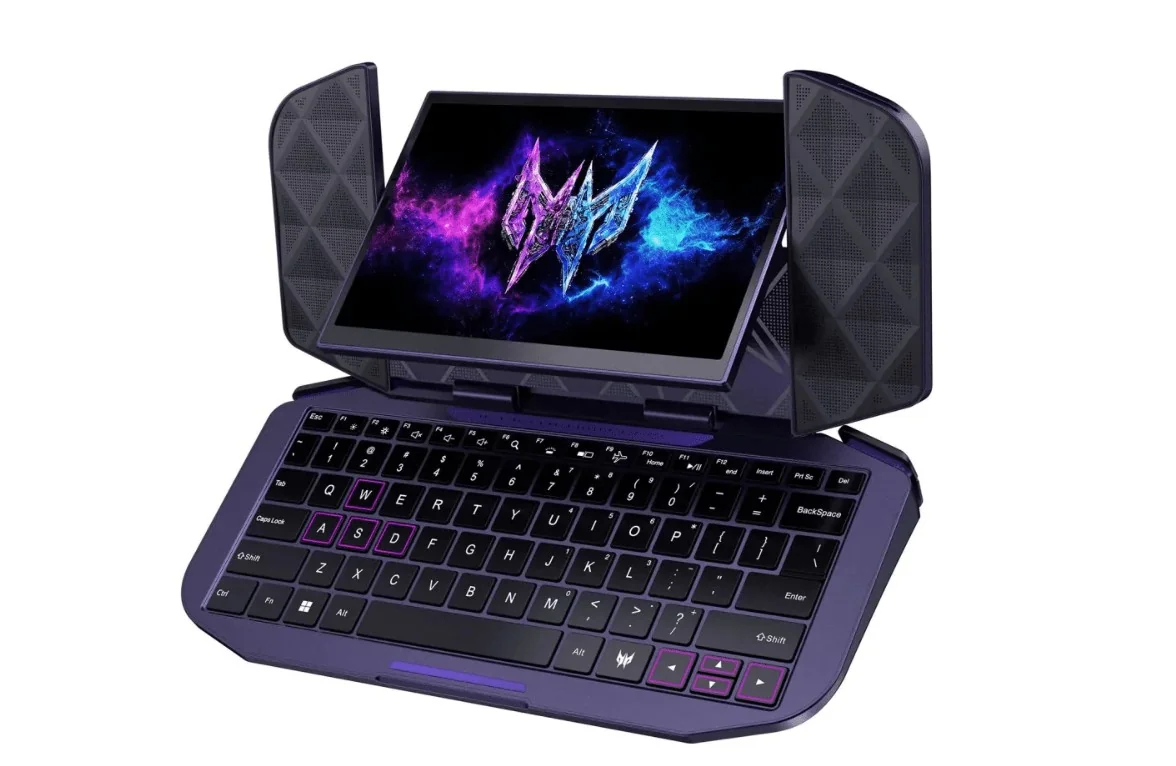 Acer revela conceito DualPlay Mini: handheld Windows com teclado integrado e design flip-and-swivel