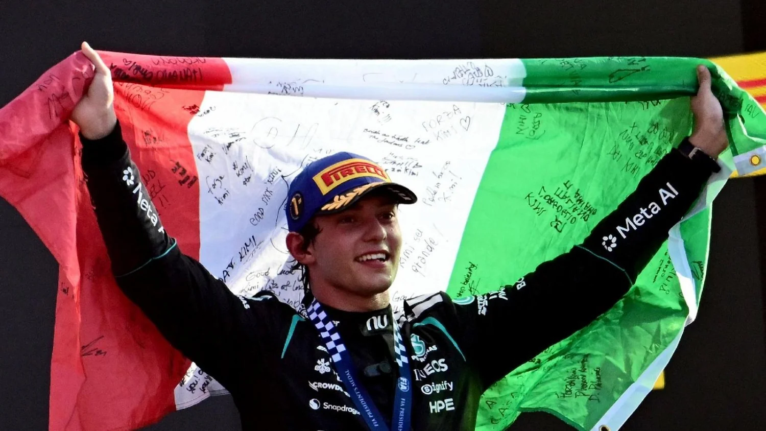 Andrea Kimi Antonelli faz história em Monza: primeiro italiano a vencer o GP da Itália em 60 anos