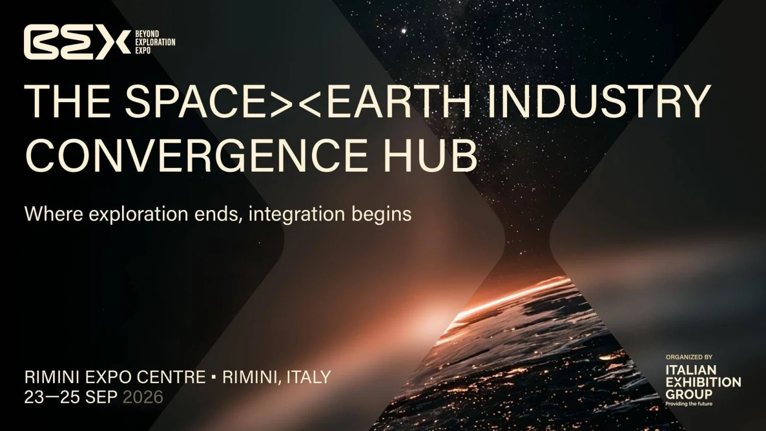 Bex em Rimini: nova plataforma europeia une tecnologias espaciais à indústria para impulsionar a economia terrestre