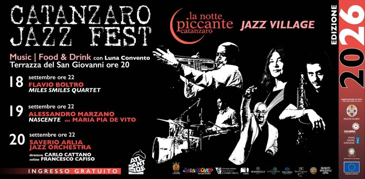 Catanzaro Jazz Fest XXVI: três semanas que acendem a cena musical da Calábria