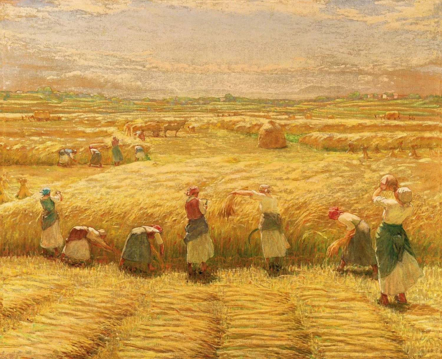 Em Cernobbio, a torretta da Villa Bernasconi recebe 'Umanità al lavoro' com a pintura de Baldassare Longoni