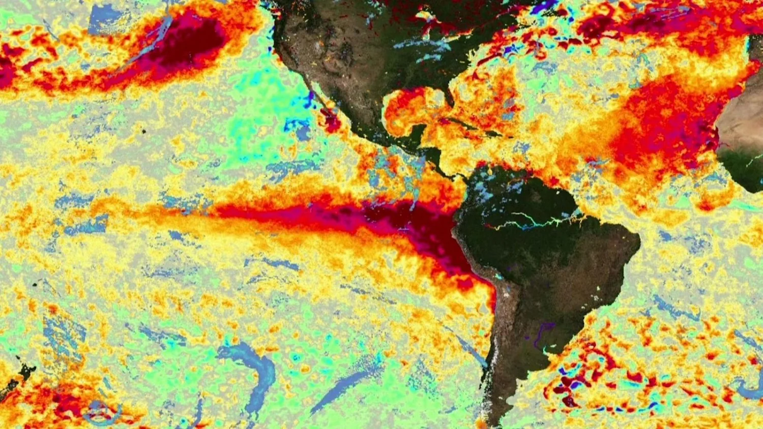 El Niño acelera: Pacífico cada vez mais quente e atmosfera saturada de vapor d'água — por que o risco de tempestades e ciclones aumenta