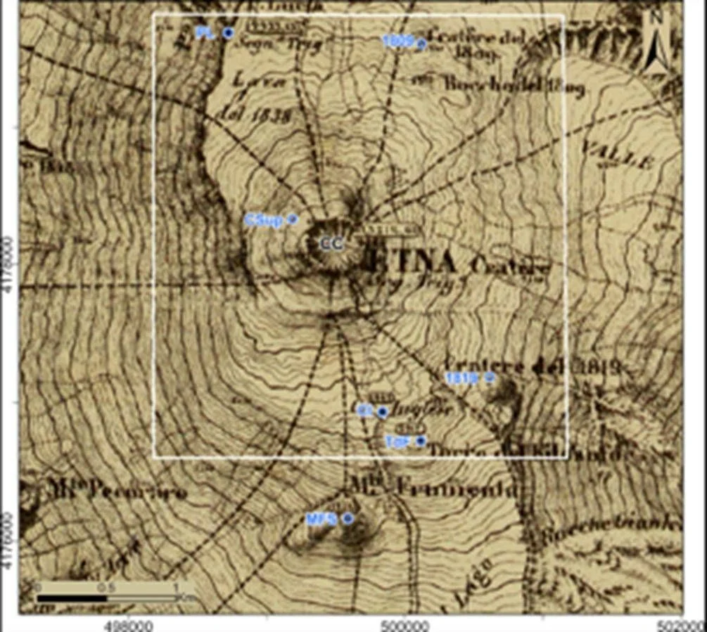 Como 160 anos de dados remontam a transformação das crateras sommitais do Etna