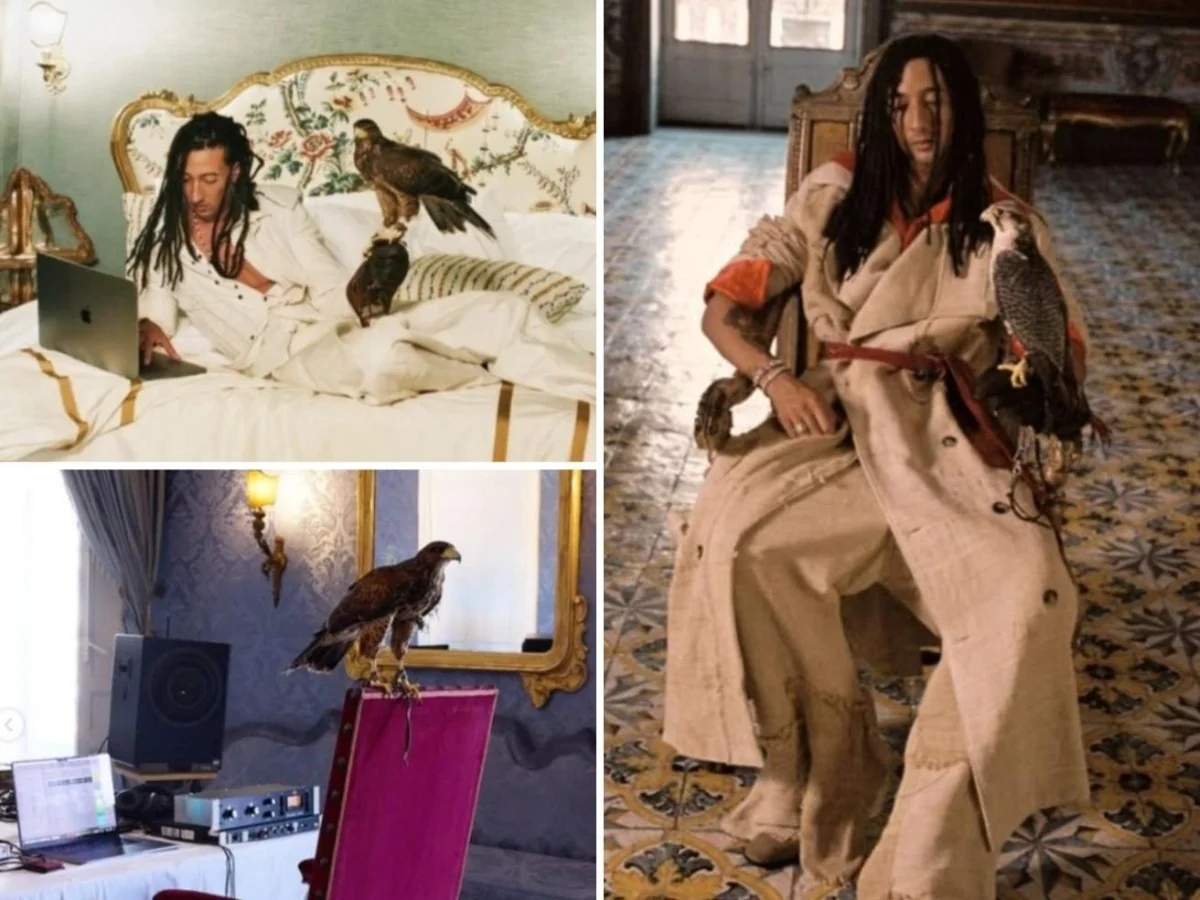 Ghali e a polêmica das fotos com aves de rapina: liberdade em debate