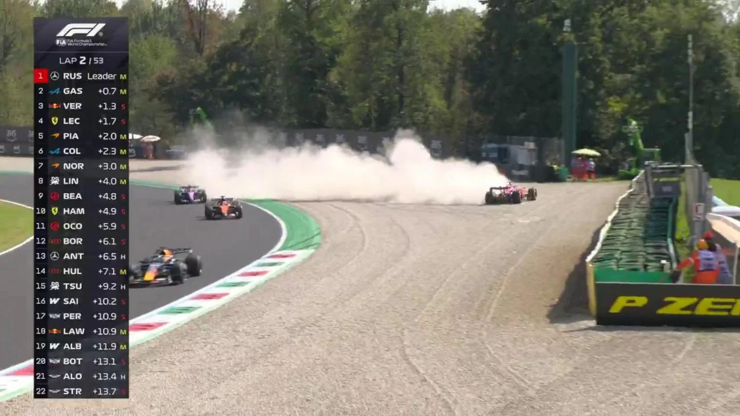 GP da Itália: Leclerc bate em Monza na terceira volta e provoca bandeira vermelha