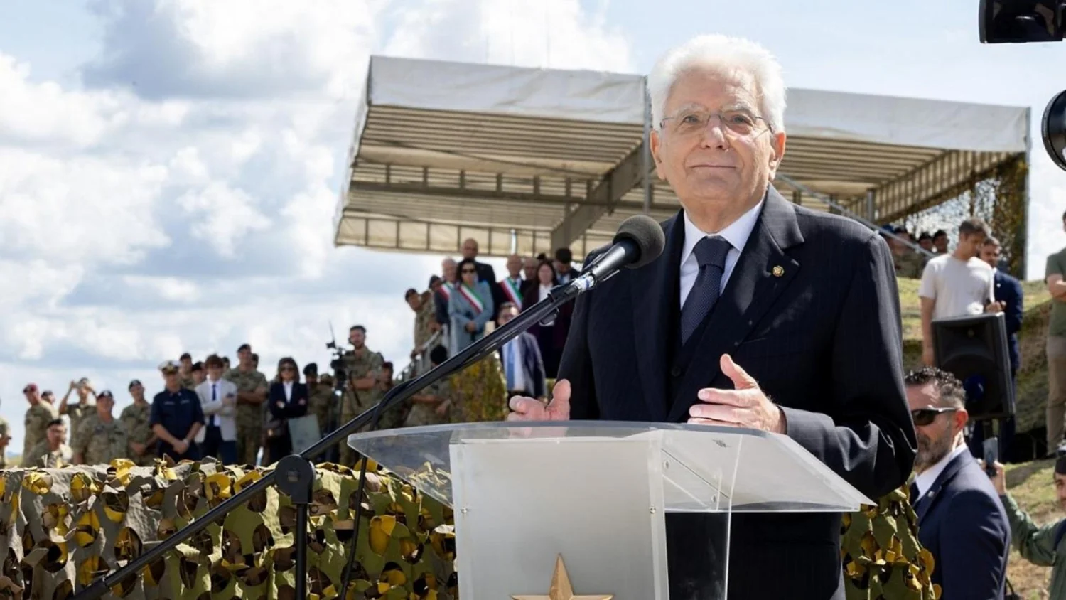 Mattarella elogia o Exército em Monte Romano: 'Ponto de referência para toda a Itália'