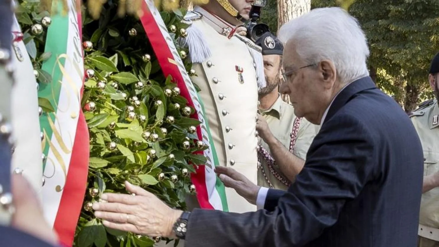 Mattarella homenageia os caídos da Defesa de Roma em Porta San Paolo no 83º aniversário